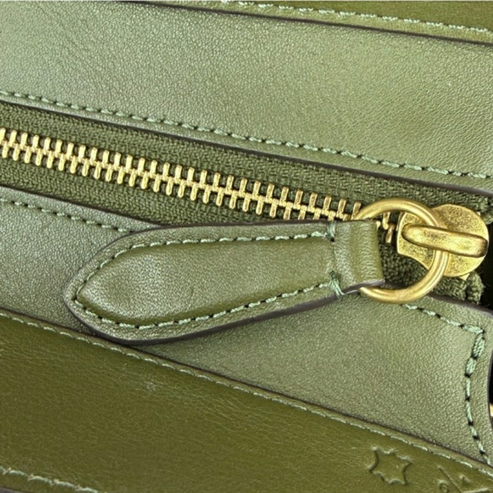 Coach Olive Green Leather Empire Carry All Shoulder Bag (NWOT) - Picture 11 of 16
